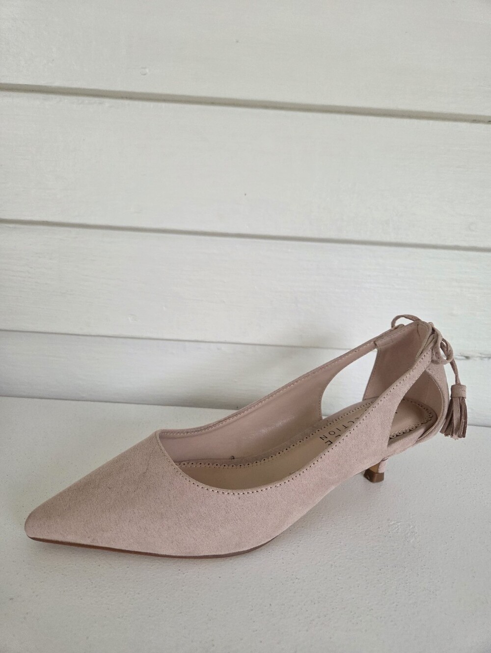 Journee Collection Bindi Blush Pink Slingback Kitten Heel Size 6.5